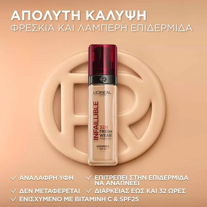 L’Oreal Paris New Infaillible 32H Fresh Wear Foundation - Image 4